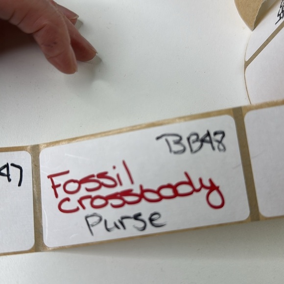 Fossil Crossbody Plum Leather Shoulder Bag - Picture 10 of 10